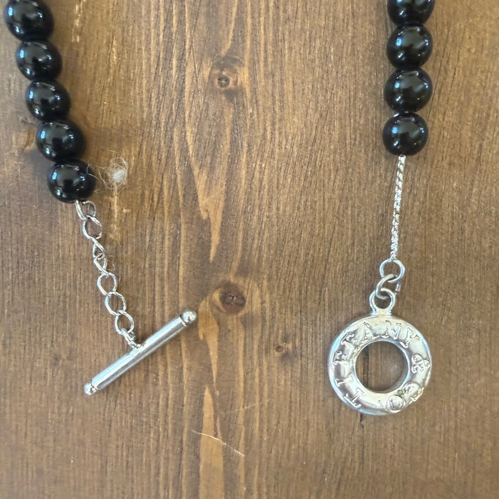 Tiffany & Co Onyx Beaded Necklace - Picture 2 of 7